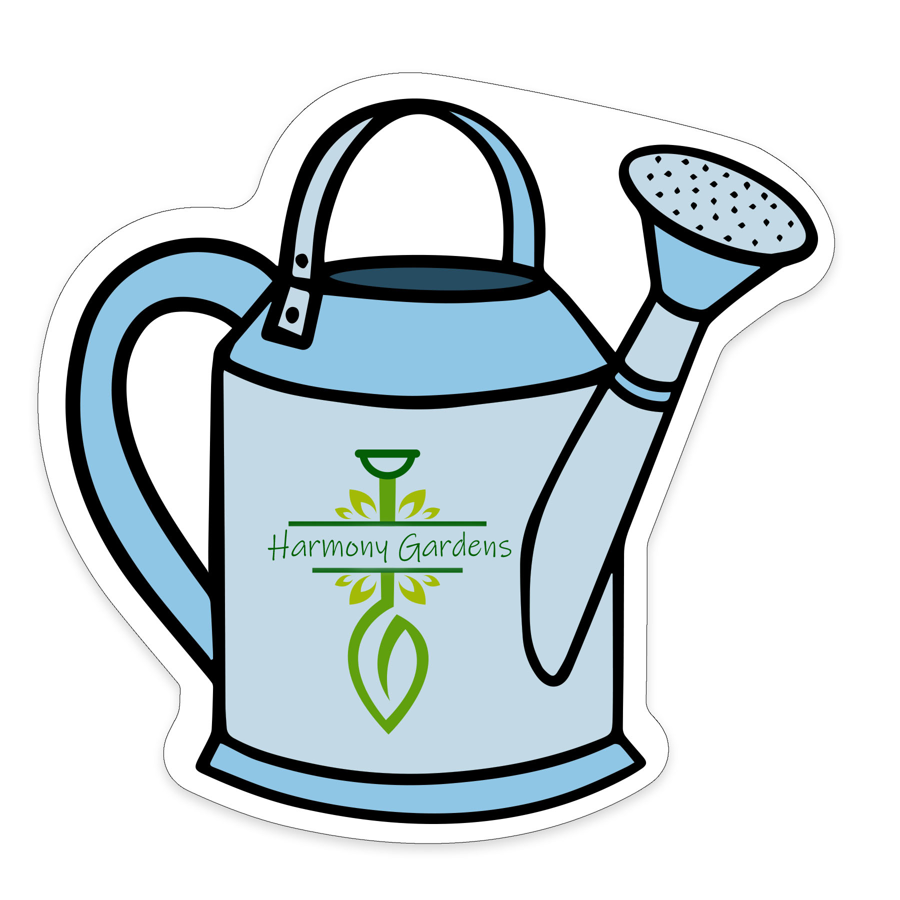 WATERCAN1-35    - Watering Can Shaped NoteKeeper™ Magnet 35 Mil                    